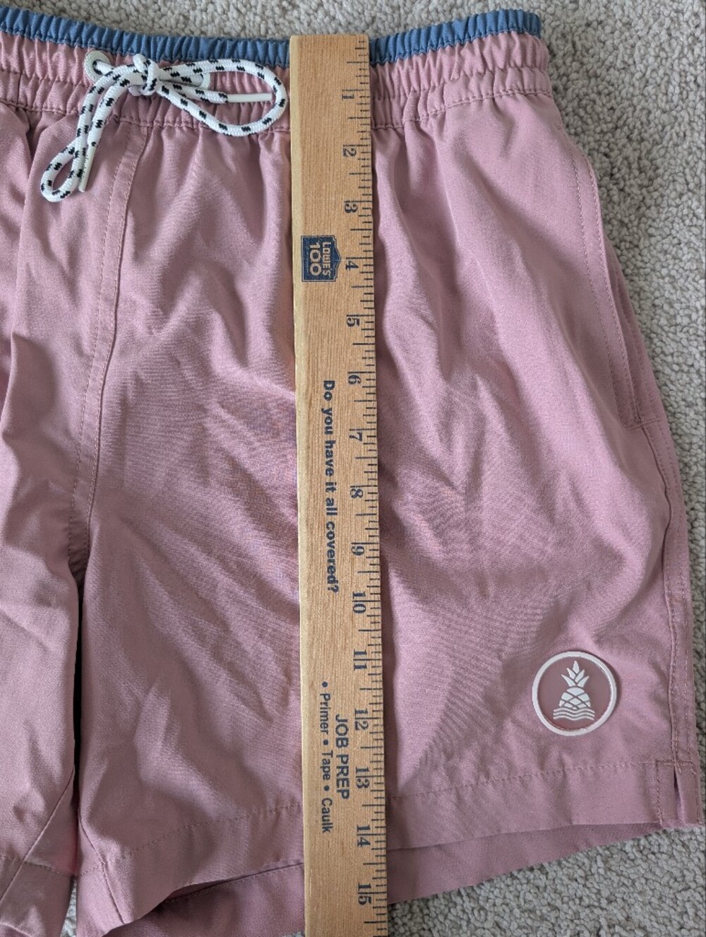 Chubbies Men's M Rosie Posies Swim Trunks 5.5" Inseam Dusty Pink Stretch Lined - Picture 12 of 12